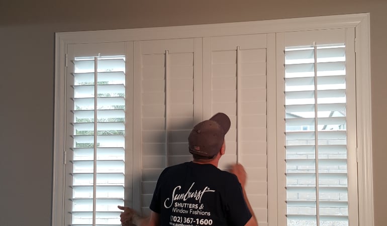 Installation of plantation shutters in Orlando